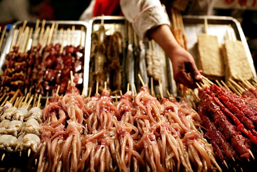 first trip overseas Chinese street food