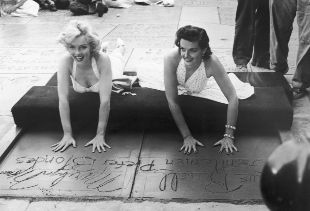 M Monroe Hand Print on Hollywood Walk of Fame