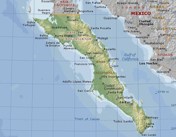 map of baja california peninsula