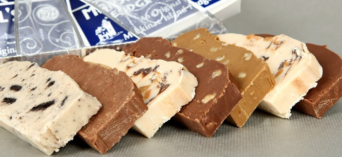 slices of fudge from the Mackinac Island