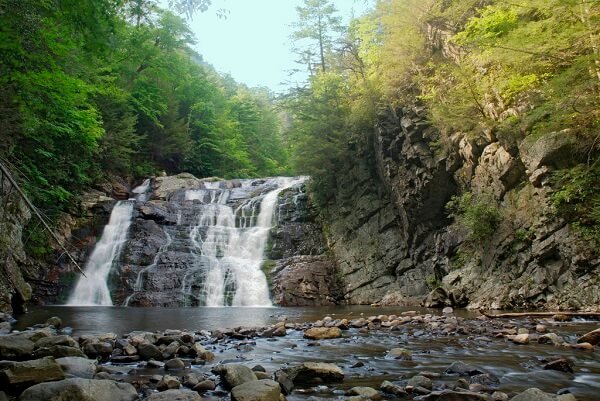 Laurel Falls, one of the most popular Great Smoky Mountains attractions