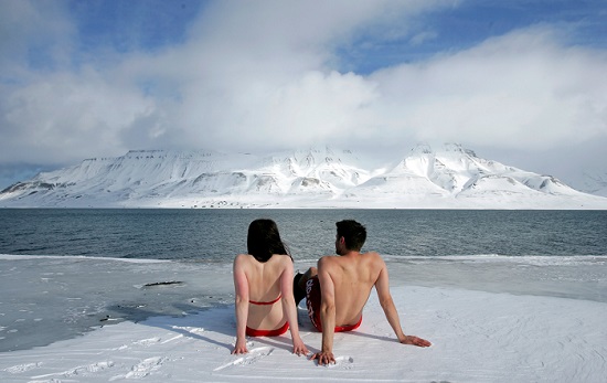 Couple at the Arctic