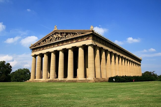 the Parthenon at Centennial Park
