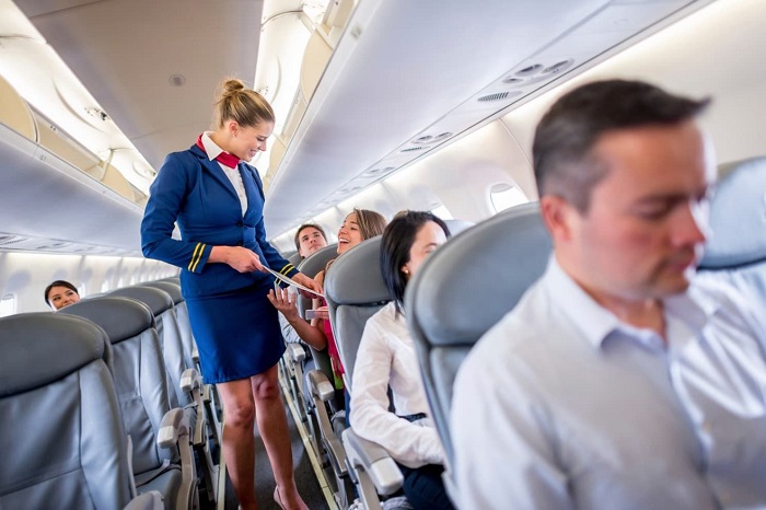 flight attendant, one of the jobs that involve traveling